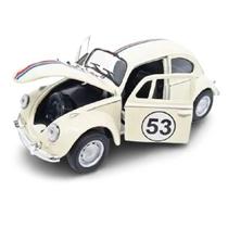 1 Miniatura Fusca Herbie 53 Carro Metal Abre Porta Classico