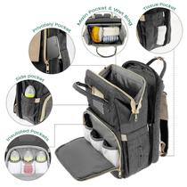 1 mochila de fraldas, bolsa de viagem portátil