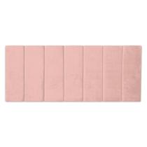 1 Módulo 60cmX20cm Cabeceira Modulada Estofada Rosa Retangular Para Cama Box Queen King Solteiro ou Casal