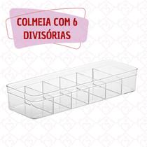 1 Organizador Grande Retangular Multiuso Com Divisorias