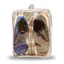 1 Organizador Necessaire Multiuso Empilhável Transparente C/Alça - TAM M 1 Organizador Necessaire Multiuso Empilhável Transparente C/Alça - TAM M