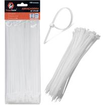1 Pacote 100 Abraçadeiras Lacre Nylon Cinta Plástica 3,6x250mm Fita Hellerman Branca 1 Pacote 100 Abraçadeiras Lacre Nylon Cinta Plástica 3,6x250mm Fita Hellerman Branca