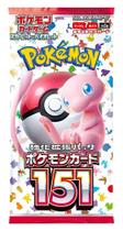 (1 pacote) Jogo de cartas Pokémon japonês 151 Sv2a Booster Pack