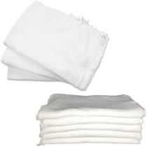 1 pano saco de limpeza de algodao multiuso alvejado branco 65x45cm