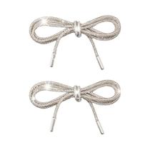 1 par/2 pc strass sapato renda luxo diamante cadarço corda brilhante cruz trança cinta diy cordão