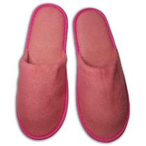 1 Par Chinelo Pantufa Slim Plush Aveludado Feminino Rosa Escuro 37/38 Cód. 1255 - De Coração Shop