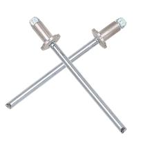 1 par de aço inoxidável Rosette Rivets Focket Dash