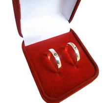 1 Par de Anéis Sol e Lua Acessório Casal com Embalagem