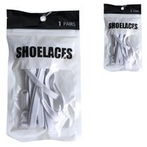 1 Par de Cadarços Arredondado Para Tênis e Sapatos 100cm