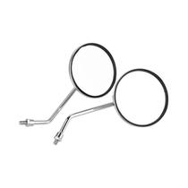 1 Par de Espelhos Retrovisores Redondos para Motocicleta de 8mm Lado Direito e Esquerdo 1 Par de Espelhos Retrovisores Redondos para Motocicleta de 8mm Lado Direito e Esquerdo