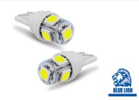 1 Par De Lampada Pingo 5 Leds T10 Xenon Super Branca