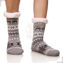 1 Par De Meias Forrada Em Lã De Carneiro Mantem O Pé Quente