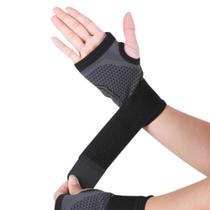 1 Par De Munhequeira Compressão Punho Elástica Ajustável Ortopédica Academia Musculação Proteção