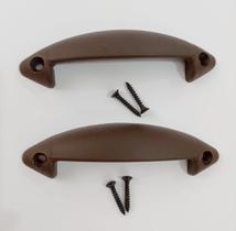 1 Par De Puxadores Marrom Para Todas As Camas Box Com Baú