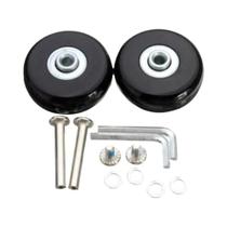 1 par de rodas de substituição para bagagem de viagem, peças de mala, eixos dia.40mm/45mm/50mm/60mm 1 par de rodas de substituição para bagagem de viagem, peças de mala, eixos dia.40mm/45mm/50mm/60mm
