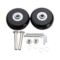 1 par de rodas de substituição para bagagem de viagem, peças de mala, eixos dia.40mm/45mm/50mm/60mm 1 par de rodas de substituição para bagagem de viagem, peças de mala, eixos dia.40mm/45mm/50mm/60mm