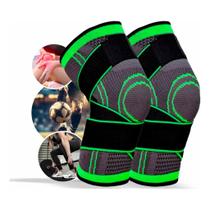 1 Par Joelheira Compressão Tenso Perna Alivia Dores Exercício Funcional