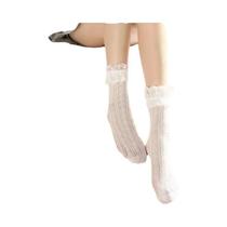 1 par nova renda linda meninas meias macias doces mulheres meias brancas joelho meias altas 2024