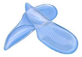 1 Par Palmilha Gel Arco Plantar Pé Chato Plano Cavo Silicone