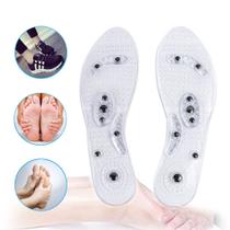 1 Par Palmilha Magnética Massagem Terapia Aliavia Dor Stress