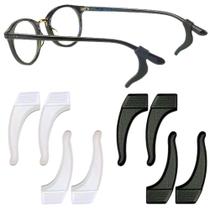 1 Par Suporte Gancho Para Segurar Óculos Silicone armação atrás orelha bike bicicleta corrente arco cordinha esportivo masculina feminina prender grau