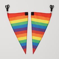 1 par Swing Flag Triangular Ou Quadrada Malabares Bandeira Dança Carnaval Festival Rave