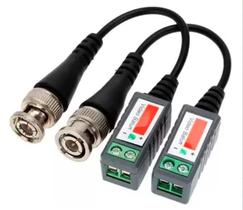 1 Par Video Balun Ahd Conector Borne Bnc