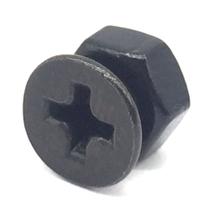 1 Parafuso preto p escudo les paul pickguard MF4.08x8-BK 1 Parafuso preto p escudo les paul pickguard MF4.08x8-BK
