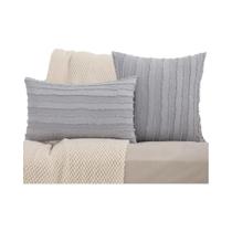 1 PC listras jacquard capa de almofada de linho decoração de sala de estar