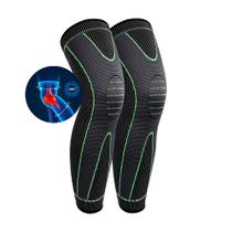1 pcs joelheira de compressão suporte alongar listra manga esporte protetor elástico longo kneepad cinta voleibol corren 1 pcs joelheira de compressão suporte alongar listra manga esporte protetor elástico longo kneepad cinta voleibol corren
