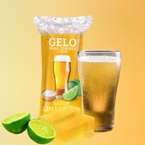 1 Pct (175 Embalagens) Bopp P/ Gelo Saborizado 9x21 Saco Higienico Externo Modelo Limao e Sal