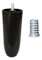 1 Pé Box 12cm Conico Com Bucha Americana Fixo Preto Móveis Cama Colchao Poltrona Rack Estante Armário Cômodo 1 Pé Box 12cm Conico Com Bucha Americana Fixo Preto Móveis Cama Colchao Poltrona Rack Estante Armário Cômodo