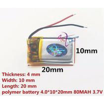 1 Peça 401020 80mah 4mmx10mmx20mm 2 Fios 3,7v 1 Peça 401020 80mah 4mmx10mmx20mm 2 Fios 3,7v