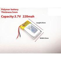 1 Peça 501525 2 Fios 3,7v 5mm X 15mm X 25mm P/ Mp3 Caneta - 1 Peça 501525 2 Fios 3,7v 5mm X 15mm X 25mm P/ Mp3 Caneta -
