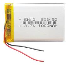 1 Peça 503450 3,7v Com 2 Fios 1000mah 5mm X 34mm X 50mm, 1 Peça 503450 3,7v Com 2 Fios 1000mah 5mm X 34mm X 50mm,