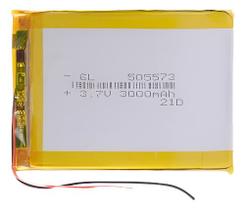 1 Peça 505573 2 Fios 3,7v 3000mah 5mmx55mmx73mm 1 Peça 505573 2 Fios 3,7v 3000mah 5mmx55mmx73mm