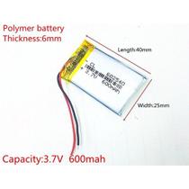 1 Peça 602540 Para Sena 5 Smh5 3,7v Com 2 Fios 600mah - 1 Peça 602540 Para Sena 5 Smh5 3,7v Com 2 Fios 600mah -
