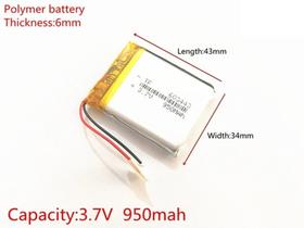 1 Peça Bateria Gps Ciclismo Igpsport Igs10e 2 Fios 950 Mah -