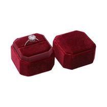 1 peça caixa de anel de veludo de alta qualidade, caixa de embalagem de joias