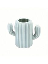 1 Peça Caixa de Armazenamento e Suporte para Caneta com Formato de Cacto, Verde Menta e Rosa, Espinh