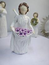 1 peça de escultura Harvest Joy sem necessidade de eletricidade, presente para bons amigos, decoração de mesa para sala de estar, escultura decorativa de meninas e flores, presente perfeito para aniversário, Natal, presente adequado para outono 1 peça de escultura Harvest Joy sem necessidade de eletricidade, presente para bons amigos, decoração de mesa para sala de estar, escultura decorativa de meninas e flores, presente perfeito para aniversário, Natal, presente adequado para outono