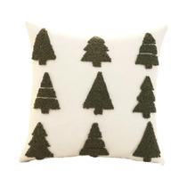 1 peça decoração de natal capa de almofada bordado lona tufada floco de neve rena 1 peça decoração de natal capa de almofada bordado lona tufada floco de neve rena