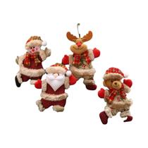 1 peça decoração de suspensão aleatória com design de desenho animado de Natal