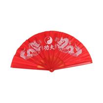 1 peça leque dobrável de plástico chinês japonês kung fu dragão grande mão cerca de 34*63cm