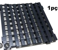 1 Peça Pallet de Plástico Preto tipo Estrado 4,5x50x50 1 Peça Pallet de Plástico Preto tipo Estrado 4,5x50x50