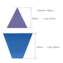 1 Peça Silicone Triangulo Criativo Molde Sabão Sabonete