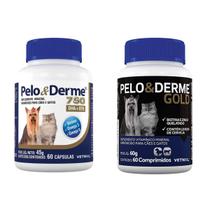 1 Pelo E Derme 750Mg 60 Caps + 1 Pelo E Derme Gold 60 Comp. - Vetnil