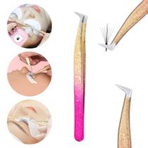 1 Pinça Curvada 45 Colorida Para Extensão Alongamento Cílios Fio A Fio 1 Pinça Curvada 45 Colorida Para Extensão Alongamento Cílios Fio A Fio