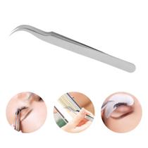 1 Pinça Curvada Para Extensão Cílios Fio A Fio Tufos Volume Russo Egípcio