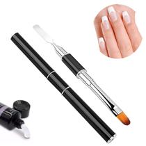 1 Pincel Espátula Duplo Manicure Unhas Gel Poligel Acrygel 1 Pincel Espátula Duplo Manicure Unhas Gel Poligel Acrygel